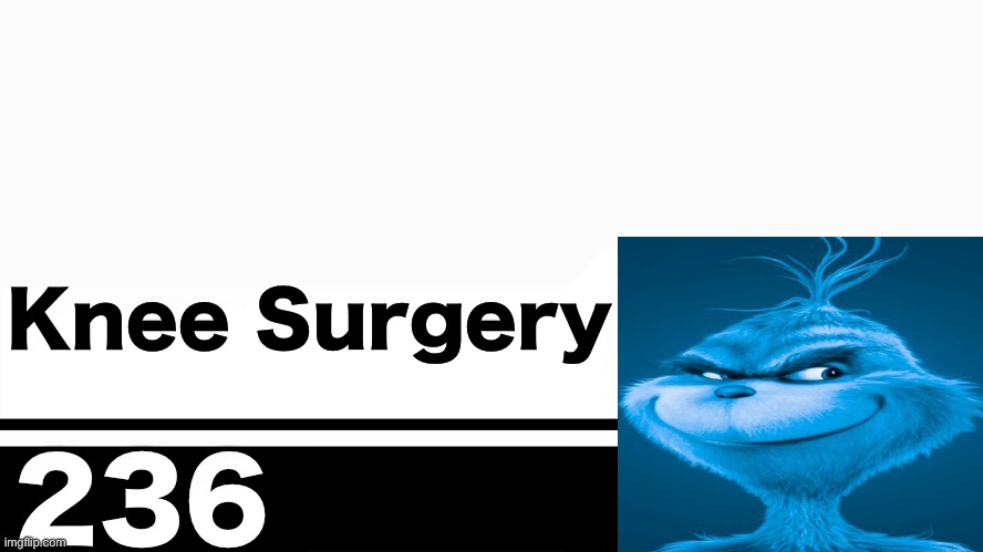 Smash Bros. Ultimate character card | Knee Surgery; 236 | image tagged in smash bros ultimate character card | made w/ Imgflip meme maker