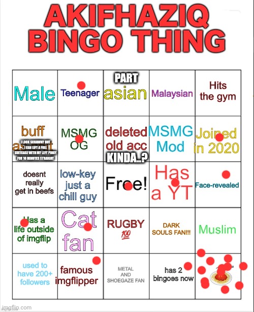 VENO BINGO | PART; KINDA..? I LOOK SCRAWNY BUT I CAN LIFT A FULL SUITCASE WITH MY LEFT PINKY FOR 10 MINUTES STRAIGHT | image tagged in veno bingo | made w/ Imgflip meme maker