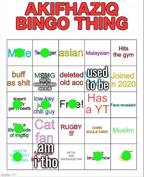 VENO BINGO | 2021 might be considered midgen now so idk; used to be; am i tho | image tagged in veno bingo | made w/ Imgflip meme maker