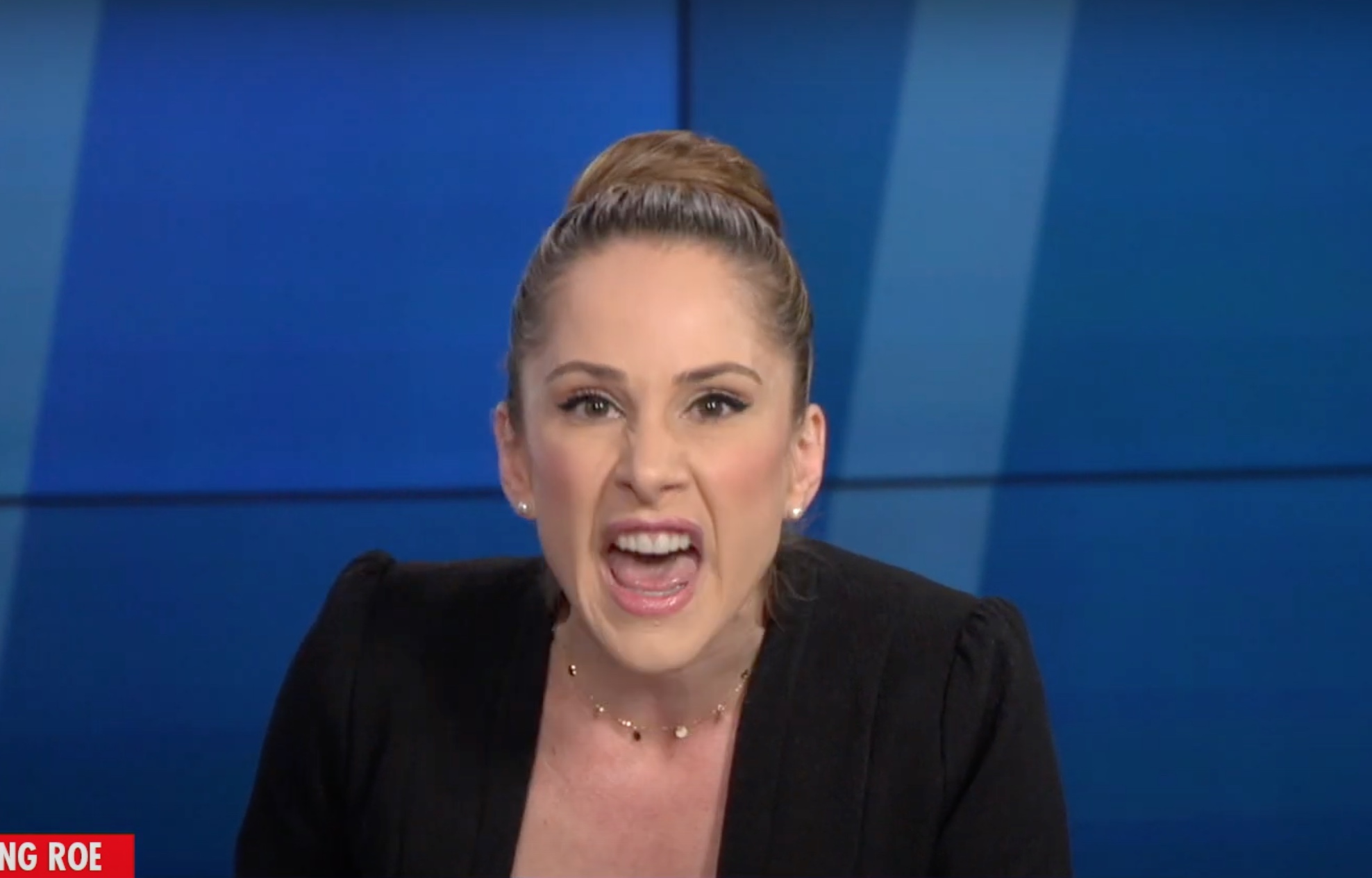 High Quality Ana Kasparian Triggered Blank Meme Template