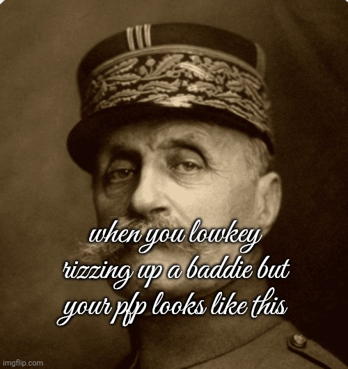 when you lowkey rizzing up a baddie but your pfp looks like this | made w/ Imgflip meme maker