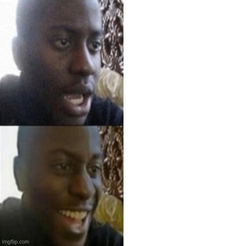 Reversed Disappointed Black Man Blank Meme Template