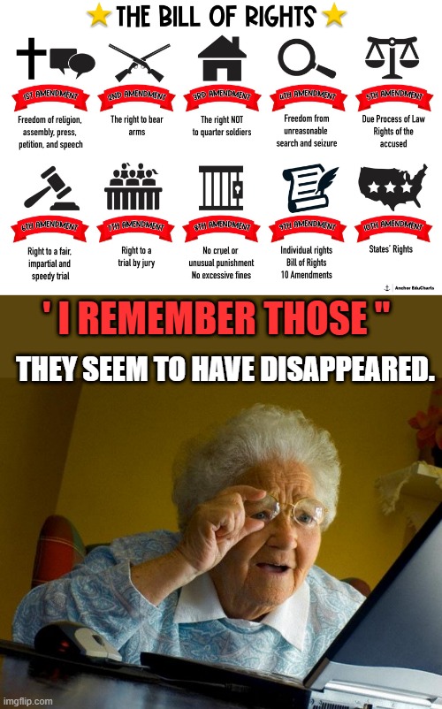 Ask the Patriots, dems have rotting in a DC jail. | ' I REMEMBER THOSE "; THEY SEEM TO HAVE DISAPPEARED. | image tagged in memes,grandma finds the internet | made w/ Imgflip meme maker