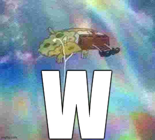 Spongebob Music levitating | W | image tagged in spongebob music levitating | made w/ Imgflip meme maker