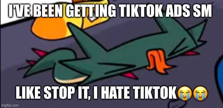 ??? | I’VE BEEN GETTING TIKTOK ADS SM; LIKE STOP IT, I HATE TIKTOK😭😭 | image tagged in four | made w/ Imgflip meme maker