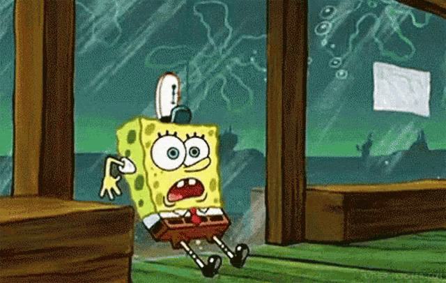 spongebob breathing Blank Meme Template