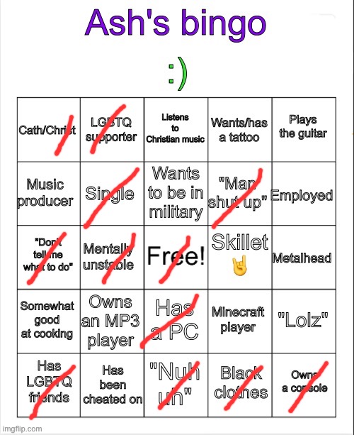 ts mid | image tagged in ash's bingo | made w/ Imgflip meme maker