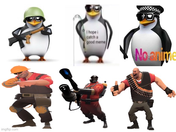 Penguins and Team Fortress 2 | made w/ Imgflip meme maker