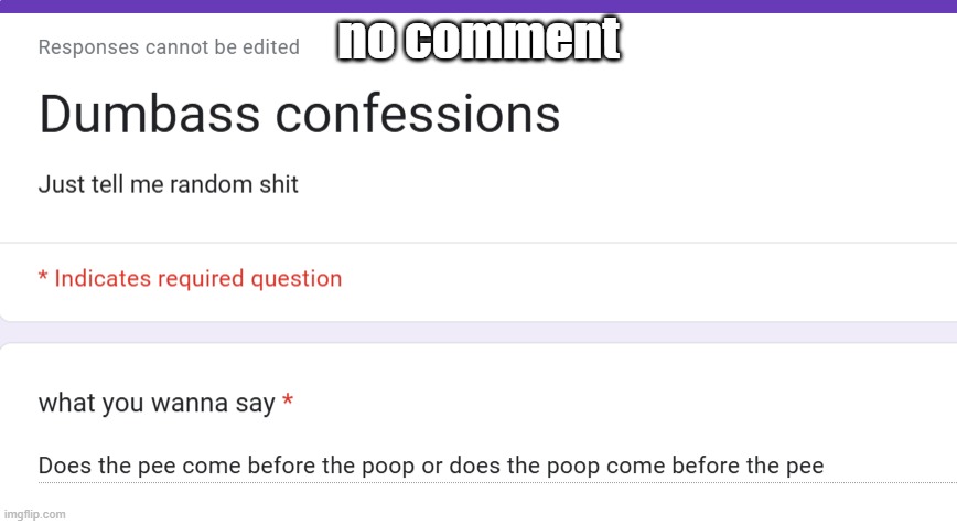 no comment | made w/ Imgflip meme maker
