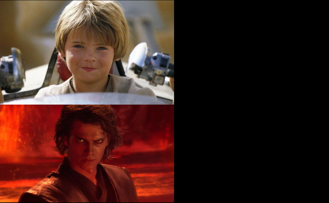 Anakin growing up Blank Meme Template