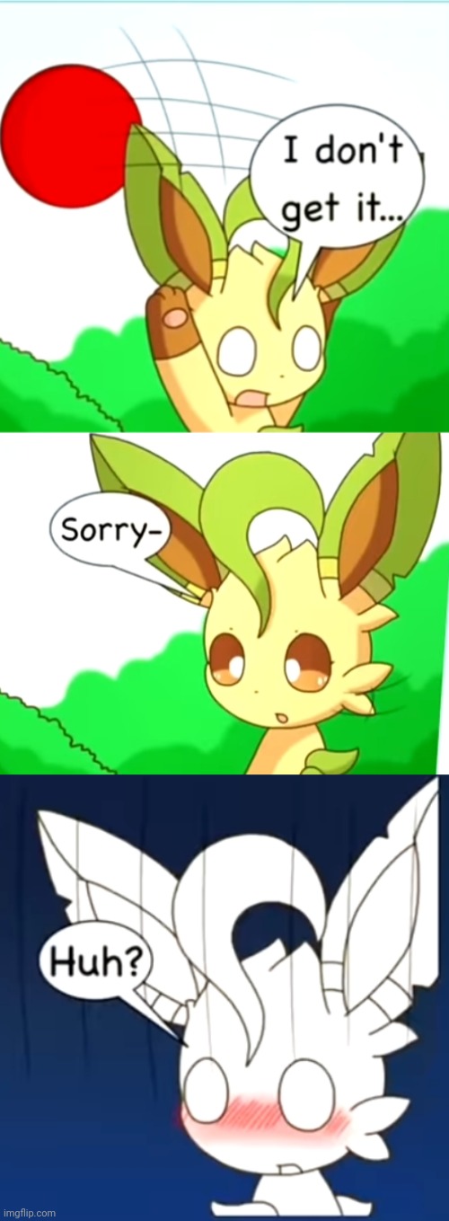Leaf gets surprised Blank Meme Template