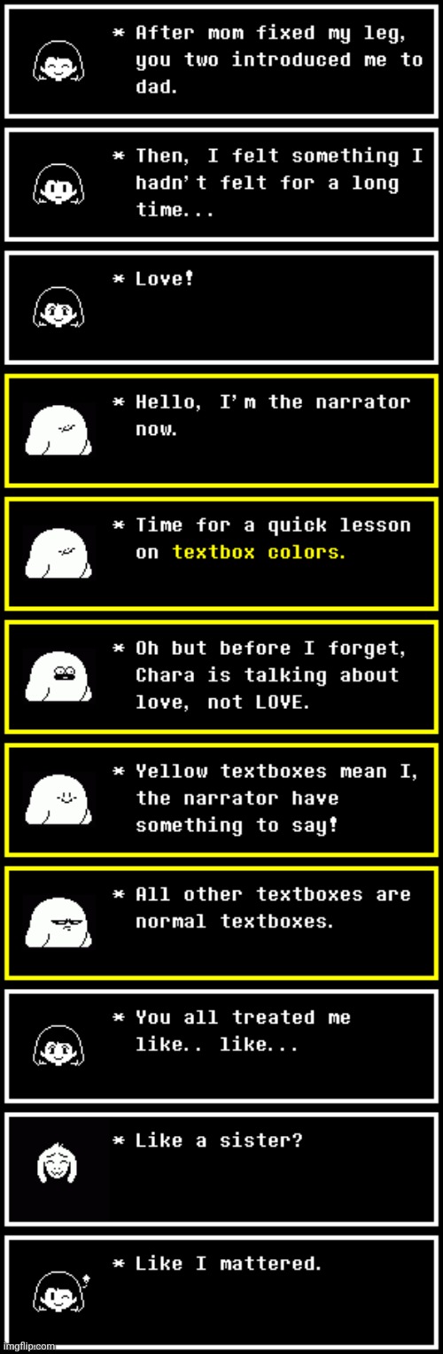 The fallen child pt. 4 | image tagged in this took a while to make,undertale,chara,textbox generator | made w/ Imgflip meme maker