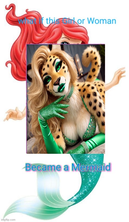 if jaguar amanda hayes became a mermaid | image tagged in what if this girl or woman became a mermaid | made w/ Imgflip meme maker