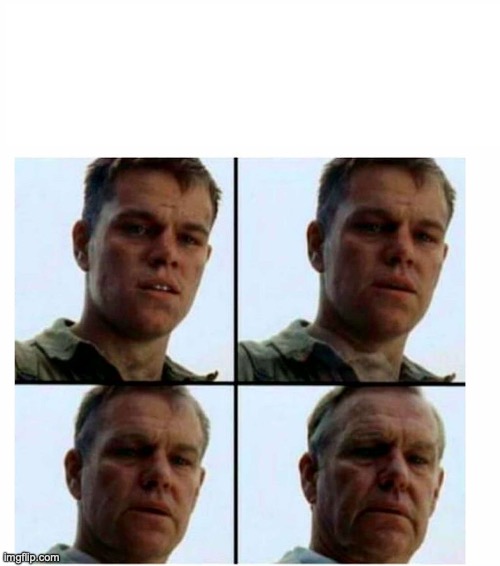 image tagged in matt damon gets older | made w/ Imgflip meme maker