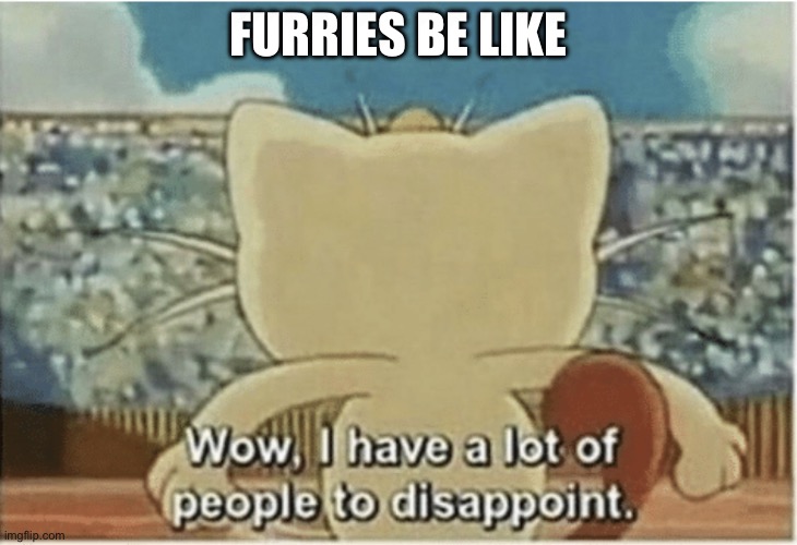 Furries be like SKIBIDI WALDO MEME | FURRIES BE LIKE | image tagged in wow i have a lot of people to disappoint,anti furry,furry | made w/ Imgflip meme maker