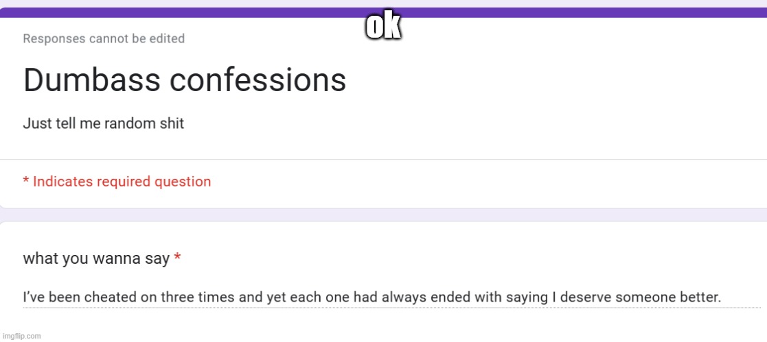 ok | made w/ Imgflip meme maker