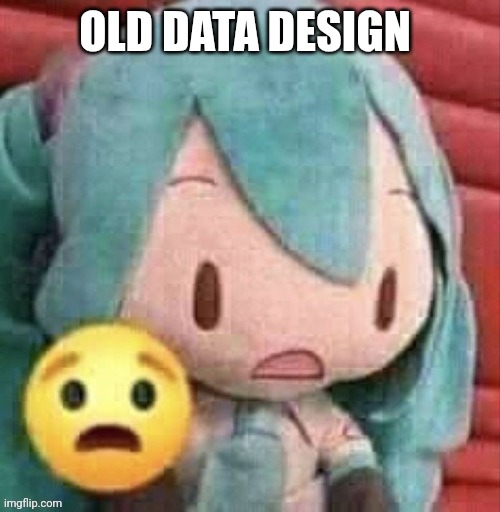 OLD DATA DESIGN | made w/ Imgflip meme maker