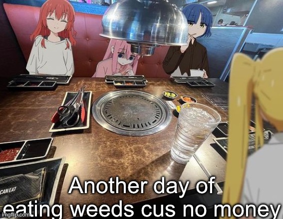 lunch | Another day of eating weeds cus no money | image tagged in lunch | made w/ Imgflip meme maker