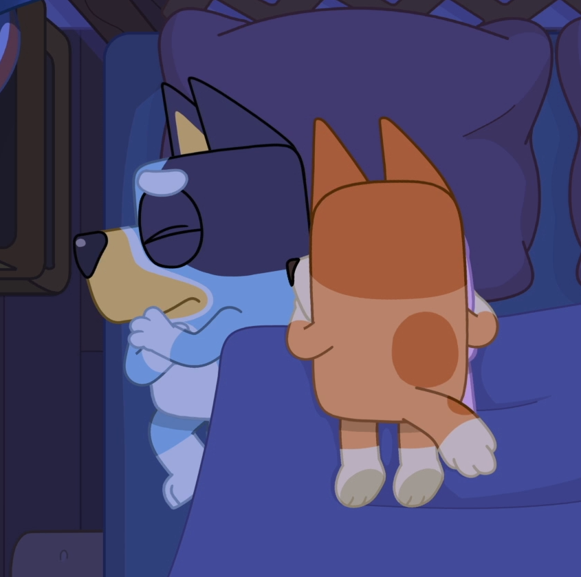 Bluey Sleepytime Blank Meme Template