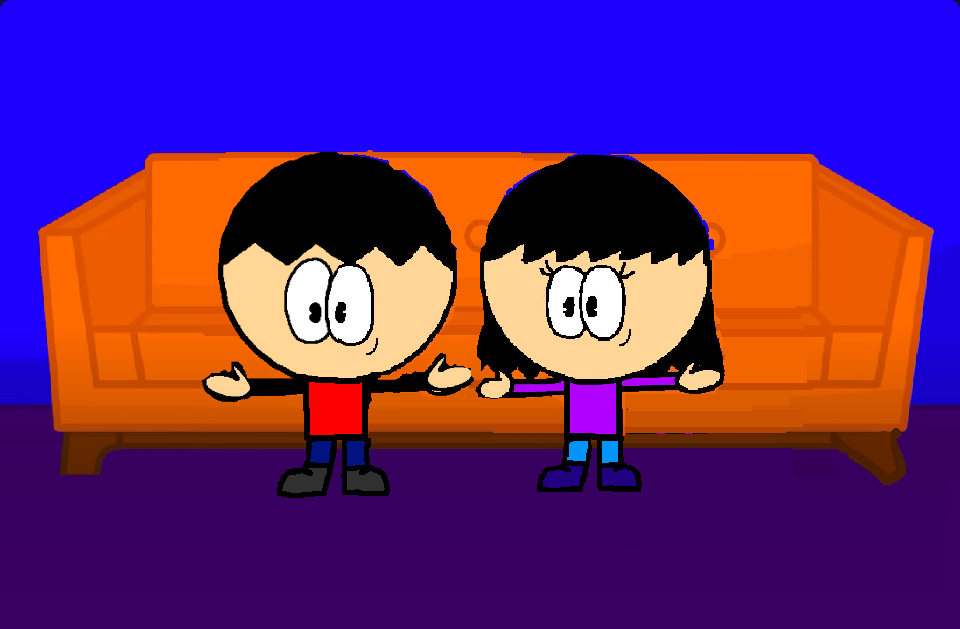 Matt And Chloe T-Posing Blank Meme Template