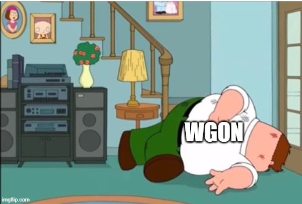 no comment (i am still not ded) | WGON | image tagged in peter griffin dead | made w/ Imgflip meme maker