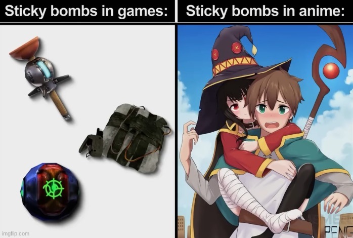 image tagged in konosuba,kazuma,megumin | made w/ Imgflip meme maker