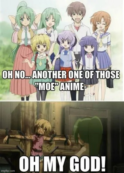 higurashi meme | image tagged in higurashi | made w/ Imgflip meme maker