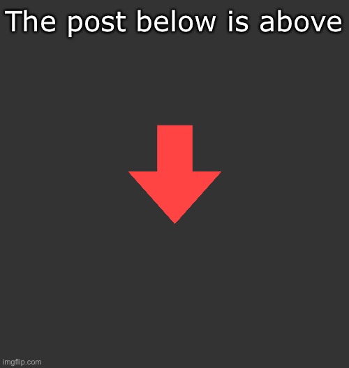 The post below is above Blank Meme Template