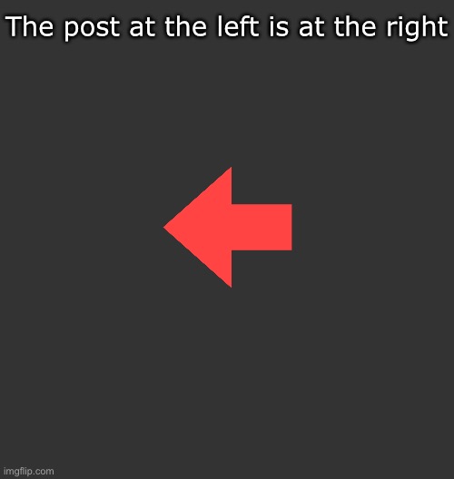 The post at the left is at the right Blank Meme Template