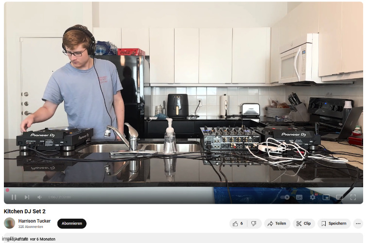 Kitchen DJ Set | image tagged in music | made w/ Imgflip meme maker