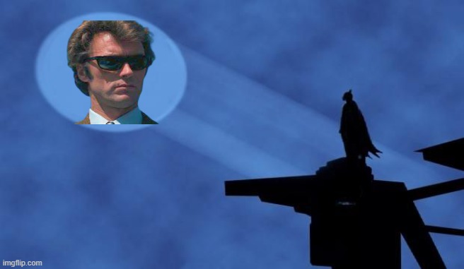 DIRTY HARRY SIGNAL | image tagged in blank bat signal | made w/ Imgflip meme maker