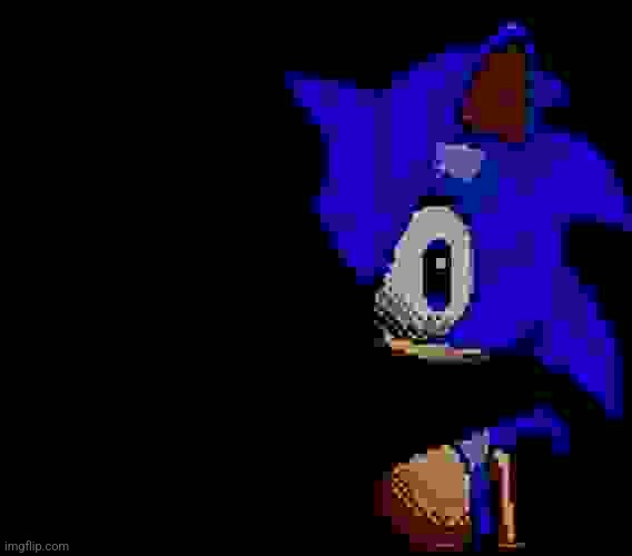 Sonic stares | image tagged in sonic stares | made w/ Imgflip meme maker