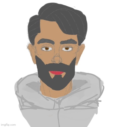 What ethnicity do I look like? (Self Portrait) | image tagged in me,selfportrait,portrait,digital art,beard | made w/ Imgflip meme maker