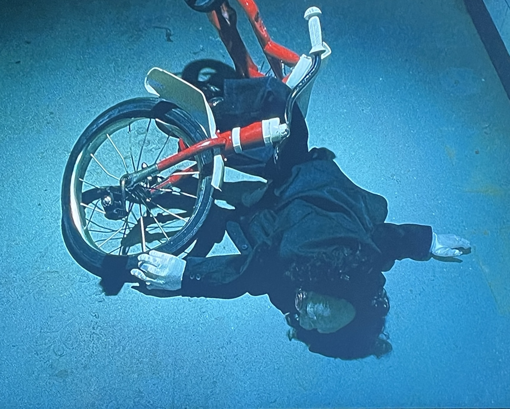 Billy the puppet falling off his bike Blank Meme Template