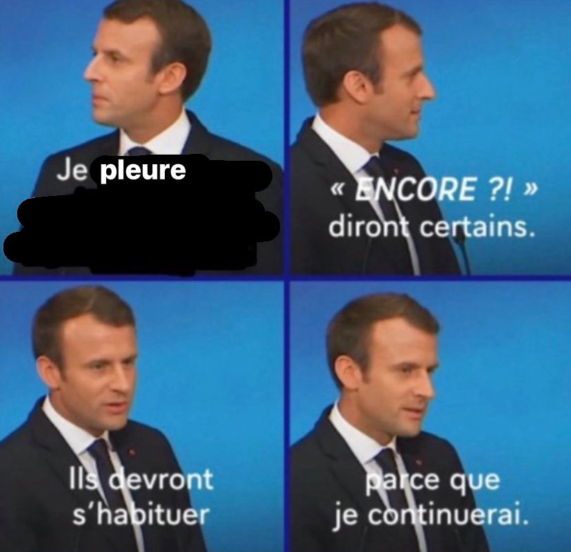 Encore diront certains Macron Blank Meme Template