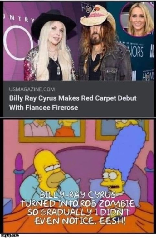 Billy Ray Cyrus | image tagged in billy,cyrus,simpsons | made w/ Imgflip meme maker