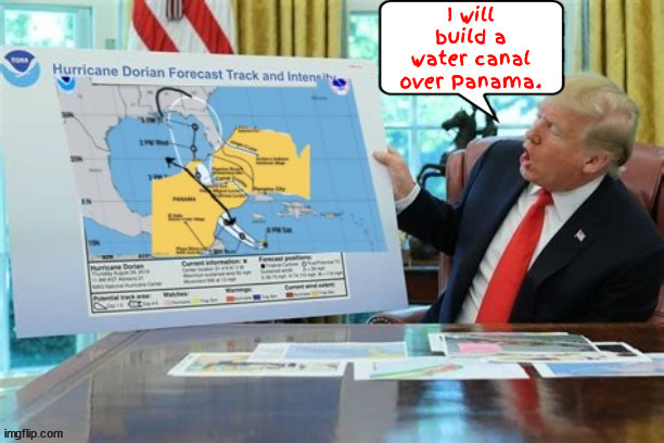 The Trump Canal Bridge | image tagged in the trump canal bridge,panama canal,dotards dream,trump tolls,we are getting ripped off by tariffs | made w/ Imgflip meme maker