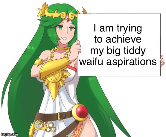 Big tiddy goddess gf | I am trying to achieve my big tiddy waifu aspirations | image tagged in big tiddy goddess gf | made w/ Imgflip meme maker