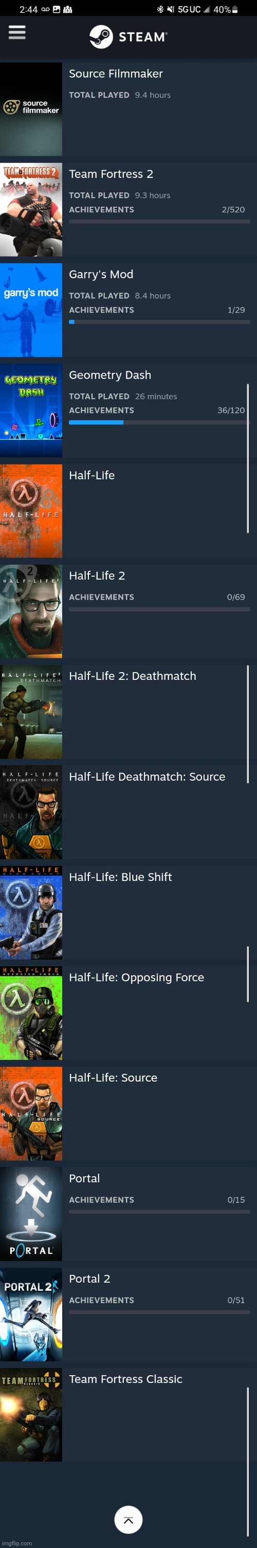 God bless steam sales (I bought the half life and Portal bundle thing) | made w/ Imgflip meme maker