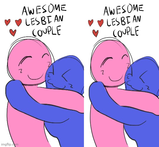Awesome Lesbian Couple | image tagged in awesome lesbian couple | made w/ Imgflip meme maker