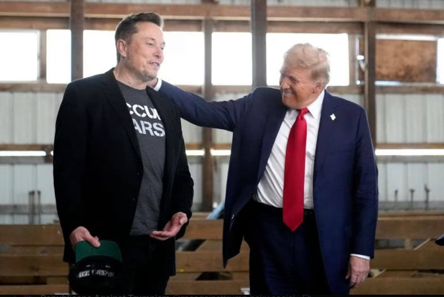 Trump and musk being weird Blank Meme Template