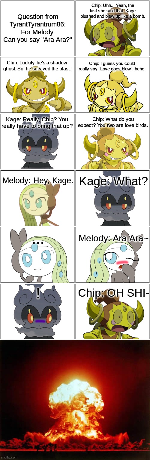 A little throwback.mp3 | image tagged in comic,kage and melody,kage,melody,chip | made w/ Imgflip meme maker