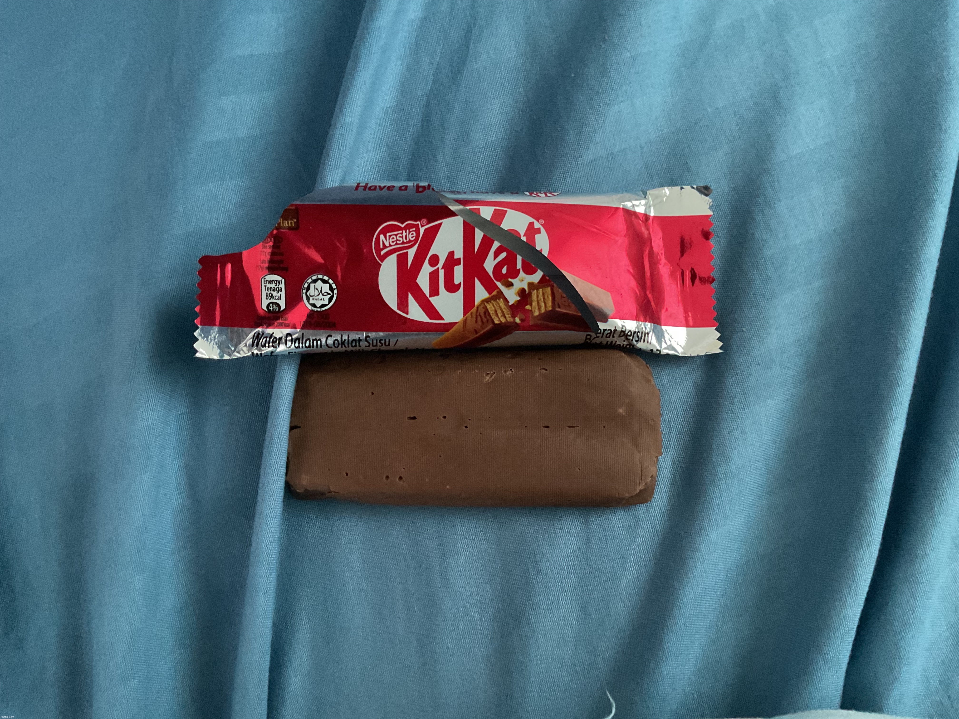 opened a KitKat and they fused together into one | made w/ Imgflip meme maker