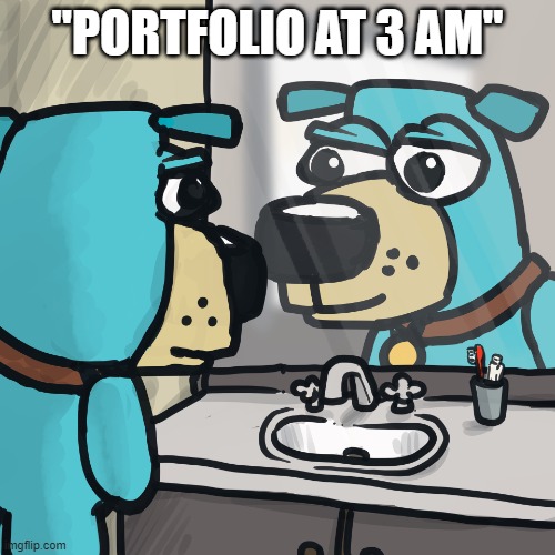 Dugly 3AM Portfolio $Algo | "PORTFOLIO AT 3 AM" | image tagged in dugly reflection | made w/ Imgflip meme maker