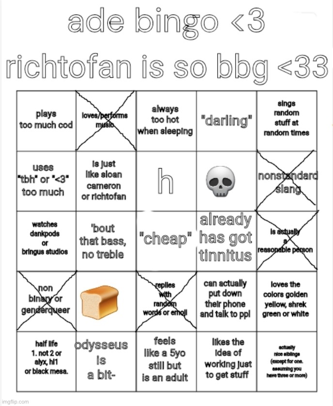 got way less squares than i would think | image tagged in adelaideaux bingo mk ii | made w/ Imgflip meme maker