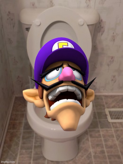 Skibidi Toilet Waluigi | image tagged in toilet seat up,skibidi toilet,waluigi | made w/ Imgflip meme maker