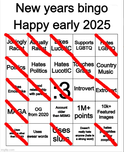 Time to randomly post a bingo and then leave for a few more hours | image tagged in 2025 bingo | made w/ Imgflip meme maker