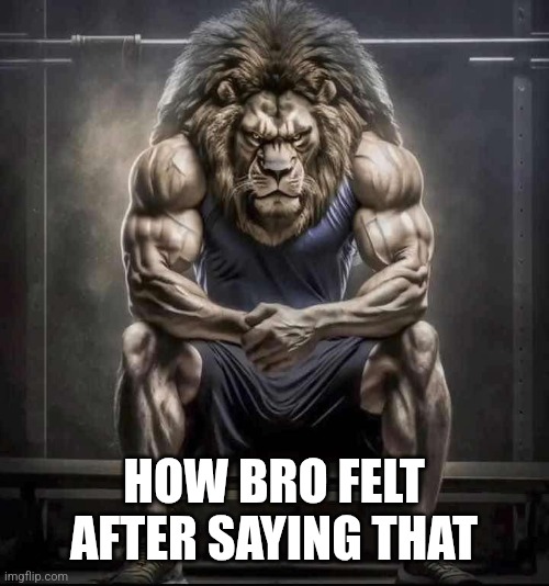 How bro felt after saying that | HOW BRO FELT AFTER SAYING THAT | image tagged in how bro felt after saying that | made w/ Imgflip meme maker