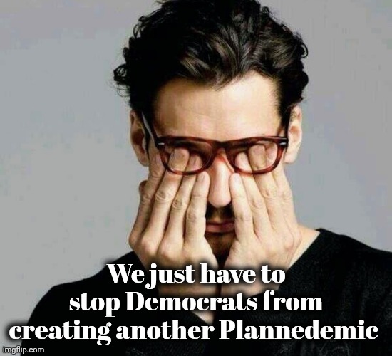 Reacting to Liberals | We just have to stop Democrats from creating another Plannedemic | image tagged in reacting to liberals | made w/ Imgflip meme maker