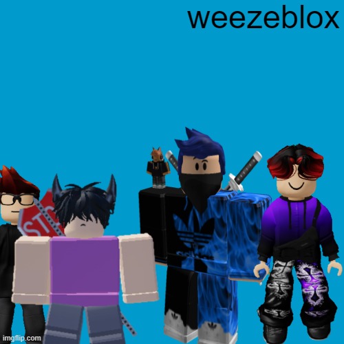 weezeblox | weezeblox | image tagged in blank weezer blue album edit | made w/ Imgflip meme maker